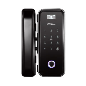 GL300 Glass Door Lock with Fingerprint, MF card, Password Verification