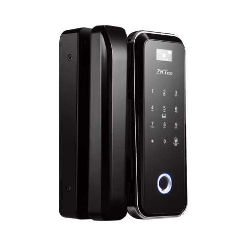 GL300 Glass Door Lock with Fingerprint, MF card, Password Verification