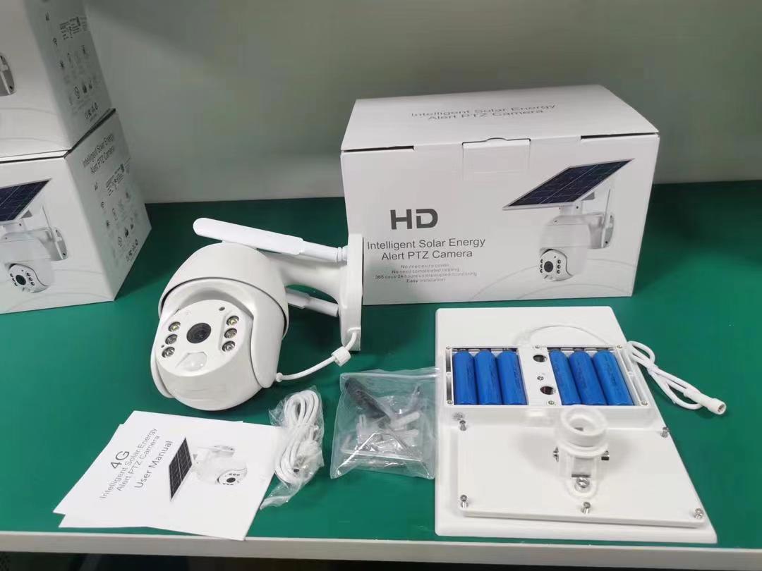 360 Degrees Solar PTZ Ubox CCTV Smart Camera With 4G SIM Card